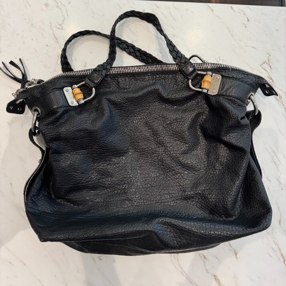 Black Vintage Authentic Gucci Bag